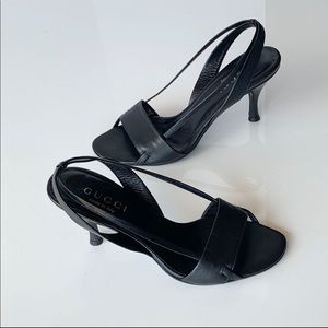 Gucci leather heels Sandals